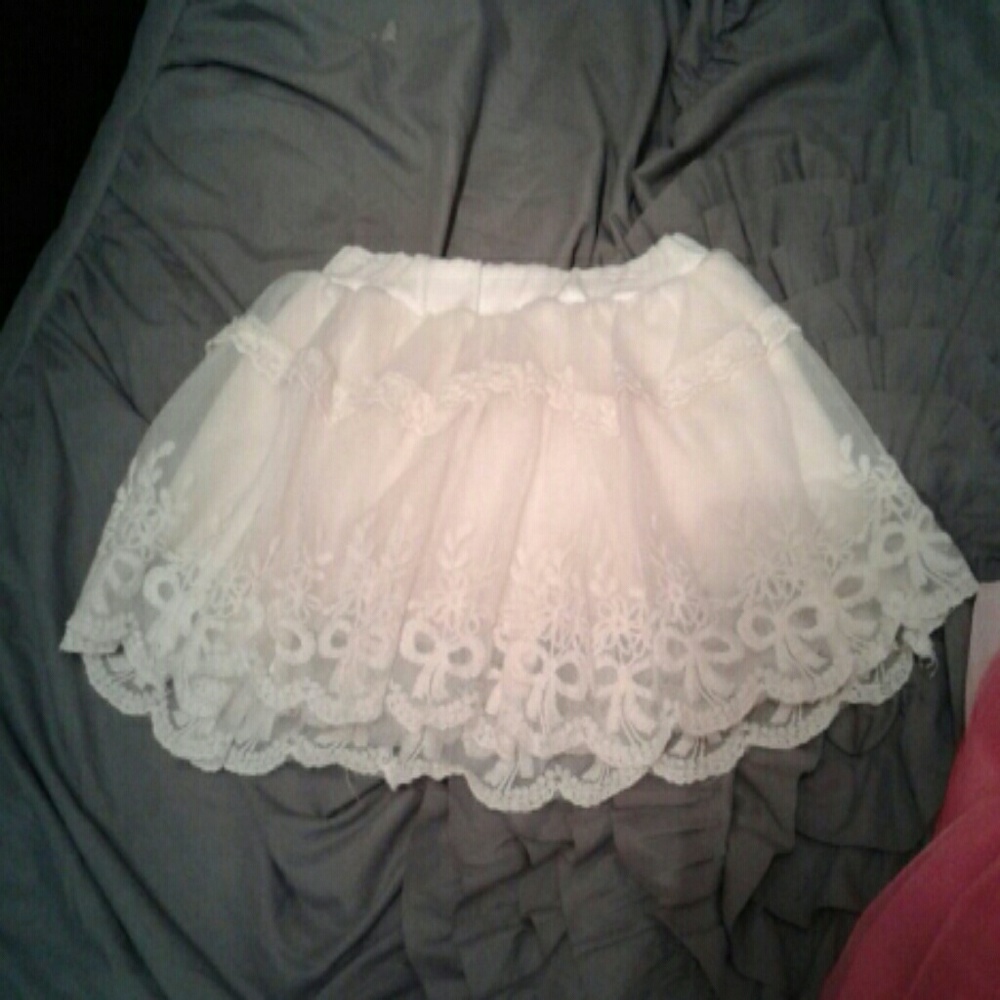 Embroidery Tulle skirt